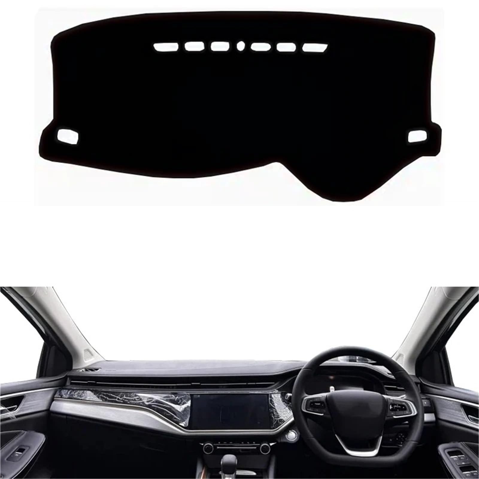 Dashboard Sonnenschirm Matte Für Chery Arrizo 6 Pro 2018 2019 2020 2021-2023 Sonnenschutz Auto Innenschutz Teppich Auto Armaturenbrett Abdeckung Dash Mat Teppich Cape(Red RHD) von AVFORA