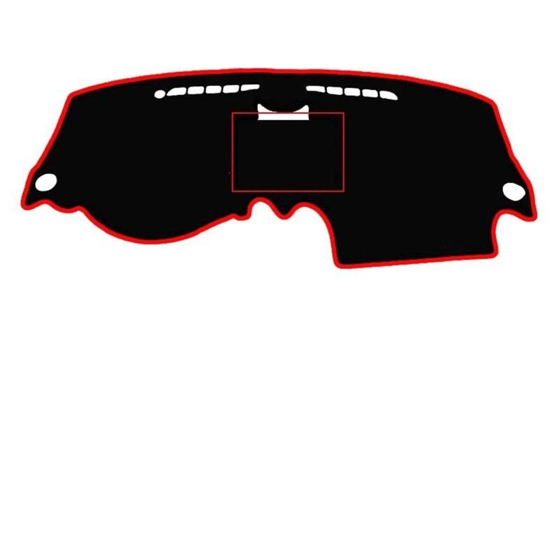 Dashboard Sonnenschirm Matte Für Daewoo Gentra T250 2005 2006 2007 2008 2009 2010 2011 Teppich Cape Sonnenschutz Dashmat Auto Innere Dashboard Abdeckung(Red LHD No Box) von AVFORA