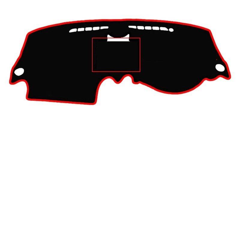 Dashboard Sonnenschirm Matte Für Daewoo Gentra T250 2005 2006 2007 2008 2009 2010 2011 Teppich Cape Sonnenschutz Dashmat Auto Innere Dashboard Abdeckung(Red RHD No Box) von AVFORA