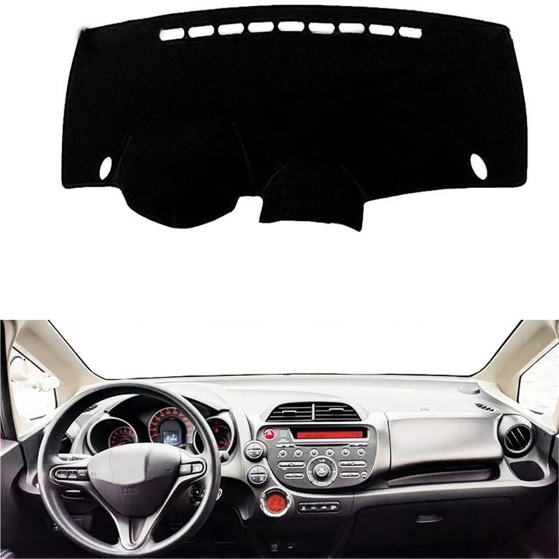Dashboard Sonnenschirm Matte Für Fit Für Jazz 2010-2013 Auto-Armaturenbrett-Abdeckung Auto-Armaturenbrett-Matte Armaturenbrett-Pad DashMat-Teppich Anti-UV-rutschfest(Blau) von AVFORA