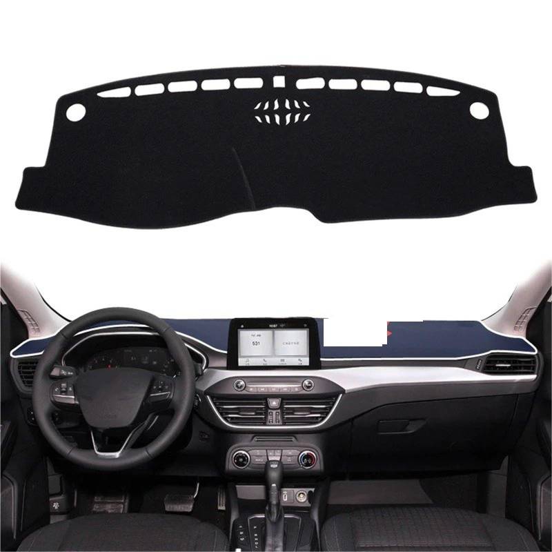 Dashboard Sonnenschirm Matte Für Ford Für Focus RS ST 2019 2020 2021 2022 2023 2024 Auto Dashboard Matte Dash Mat Dashmat Sonnenschirm Schutz Teppich(ST LHD) von AVFORA