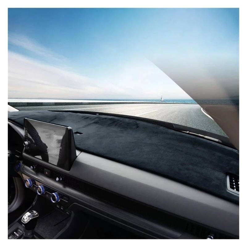 Dashboard Sonnenschirm Matte Für Hyundai Für Venue 2019 2020 2021 2022 2023 Armaturenbrett-Abdeckungsmatte Sonnenschutz Lichtschutzpad Teppiche Anti-UV-Innenraum(Red Edge,Right Hand Drive) von AVFORA