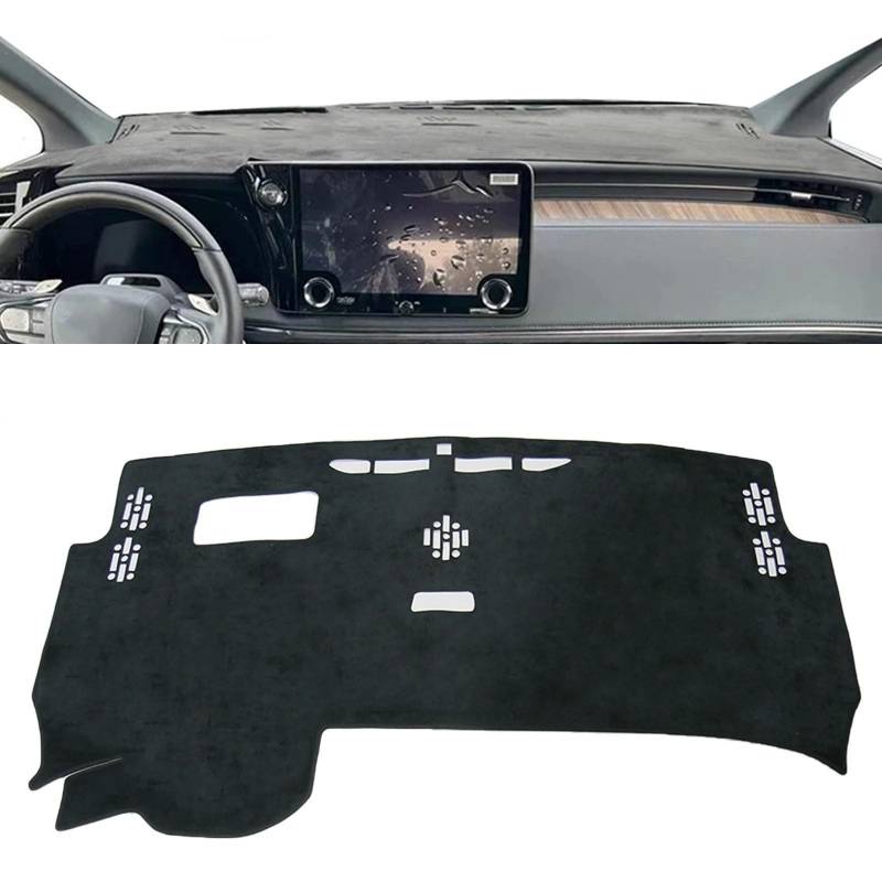Dashboard Sonnenschirm Matte Für Lexus LM 2024 2025 2026 AW10 350H 500H LM350H Auto Dashboard Matte Dash Mat Dashmat Zubehör Sonnenschirm Schutz Teppich(LHD with HUD) von AVFORA