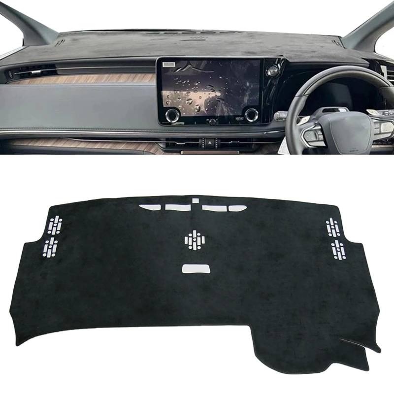 Dashboard Sonnenschirm Matte Für Lexus LM 2024 2025 2026 AW10 350H 500H LM350H Auto Dashboard Matte Dash Mat Dashmat Zubehör Sonnenschirm Schutz Teppich(RHD Without HUD) von AVFORA