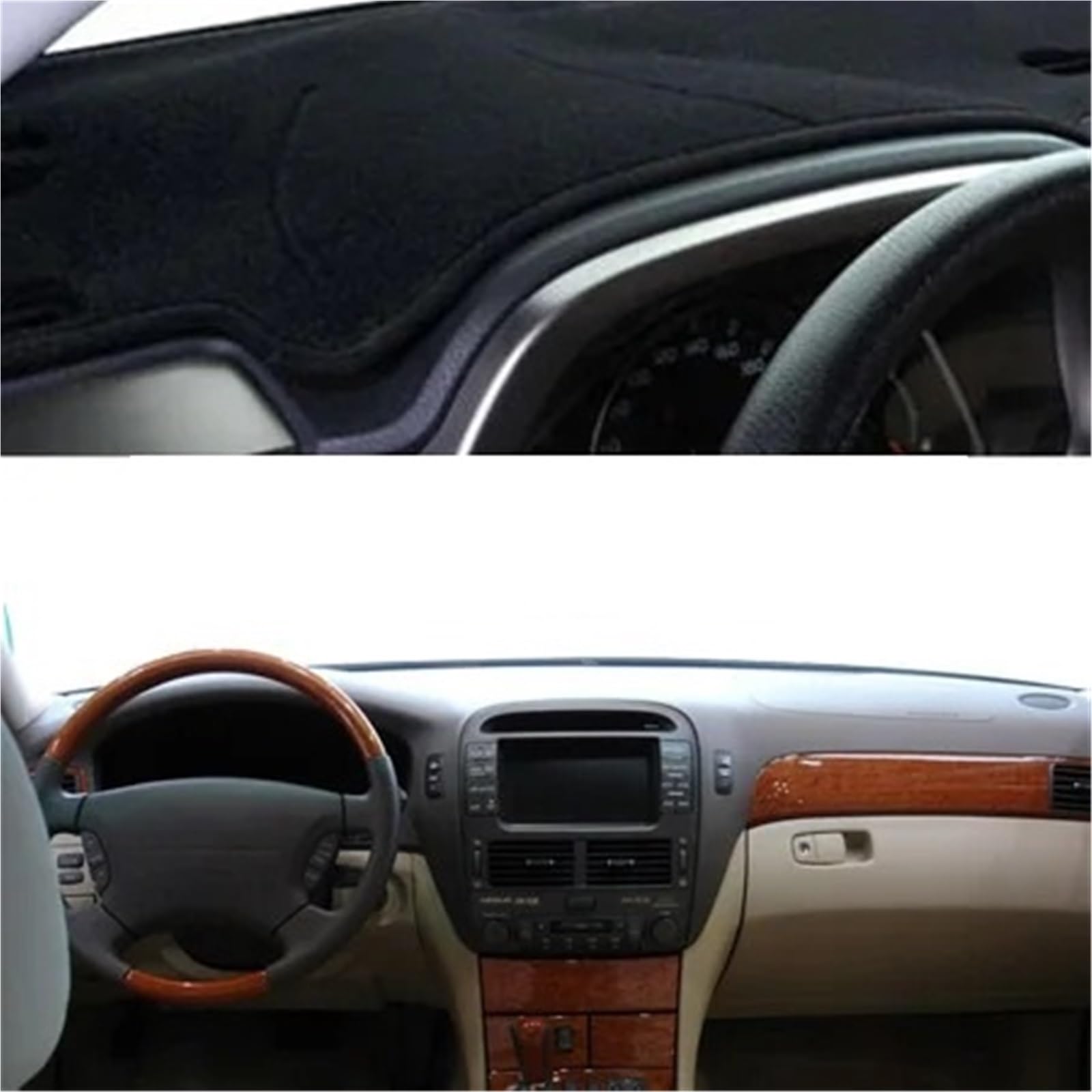 Dashboard Sonnenschirm Matte Für Lexus LS430 2002 2003 2004 2005 Auto Dashboard Abdeckung Dashboard Matte Pad Teppich Dashmat Sonnenschutz Pad Automobil(Blau) von AVFORA