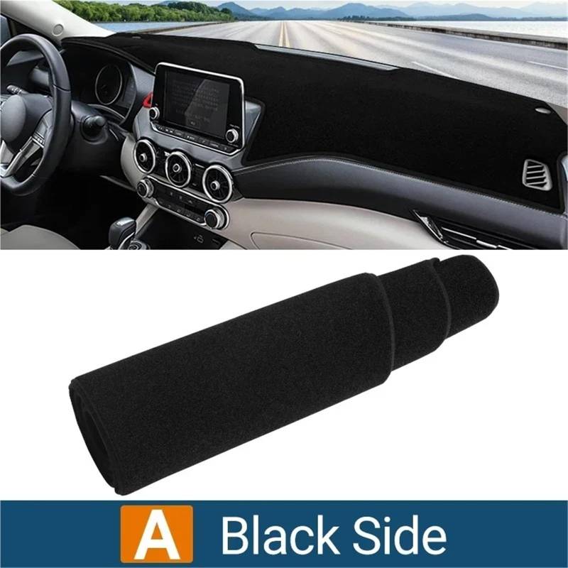 Dashboard Sonnenschirm Matte Für Nissan Für Sentra B18 2020 2021 2022 2023 2024 Instrument Schreibtisch Sonnenschutz Matte Dash Rutsch Pad Auto Dashboard Abdeckung(A Black Side) von AVFORA