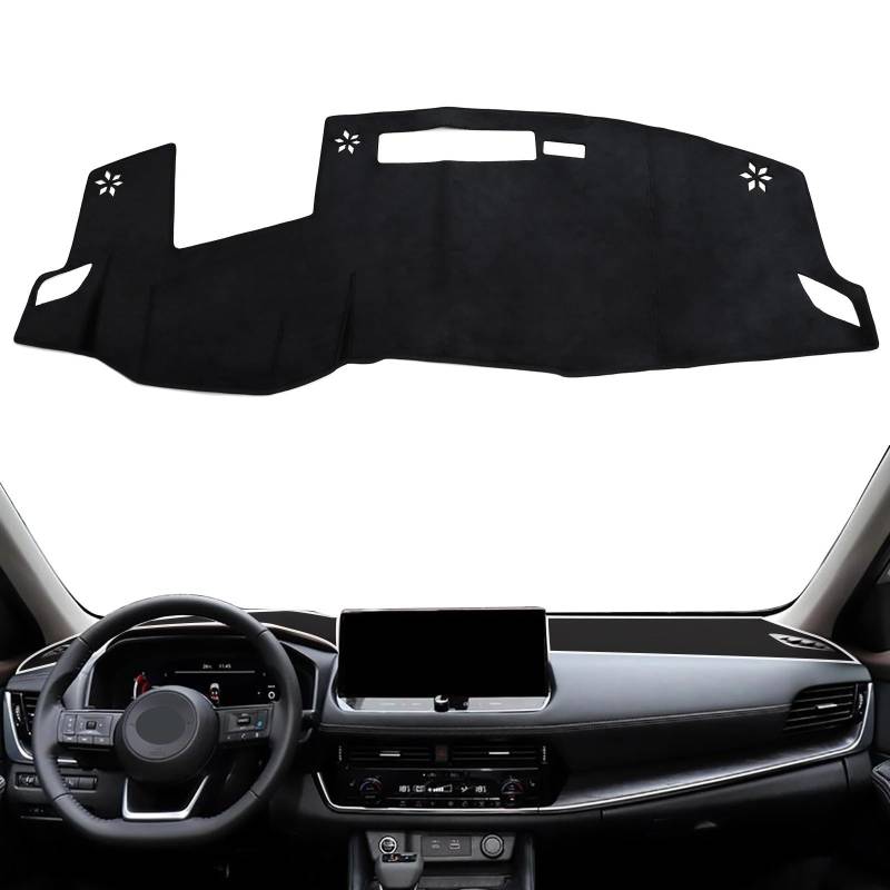 Dashboard Sonnenschirm Matte Für Nissan X-Trail XTrail T33 Für Rogue 2021 2022 2023 2024 Auto Dashboard Matte Dash Mat Dashmat Sonnenschirm Schutz Teppich(LHD HUD) von AVFORA