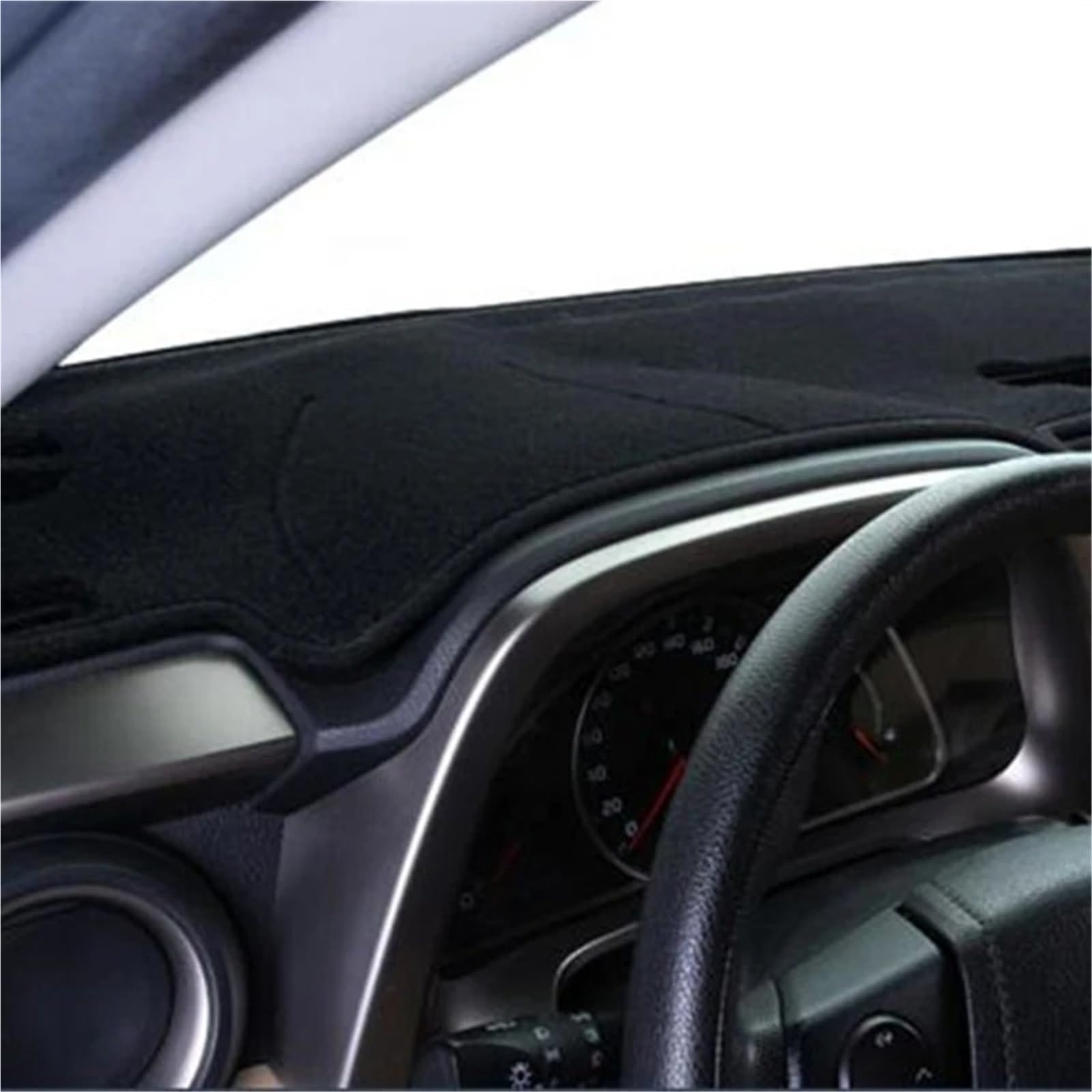 Dashboard Sonnenschirm Matte Für Toyota Für Hilux SW4 Für Fortuner 2005 2006 2007 2008 2009 2010 2011 2012-2015 Auto Dashboard Abdeckung Dash Mat Dashmat Pad Anti-Slip(Schwarz) von AVFORA
