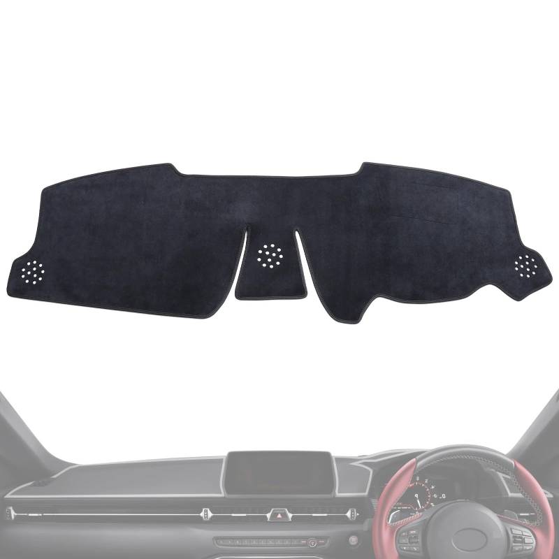 Dashboard Sonnenschirm Matte Für Toyota Für Supra 2019 2020 2021 2022 2023 Auto Dashboard Matte Dash Mat Dashmat Zubehör Sonnenschirm Schutz Teppich(Black RHD) von AVFORA