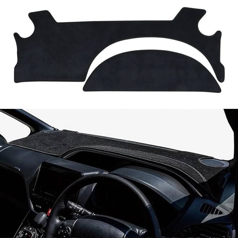 Dashboard Sonnenschirm Matte Für Toyota VOXY NOAH 80 Serie Dash Mat Dashmat Sonnenschirm Schutz Teppich Auto Dashboard Matte(with Speaker) von AVFORA