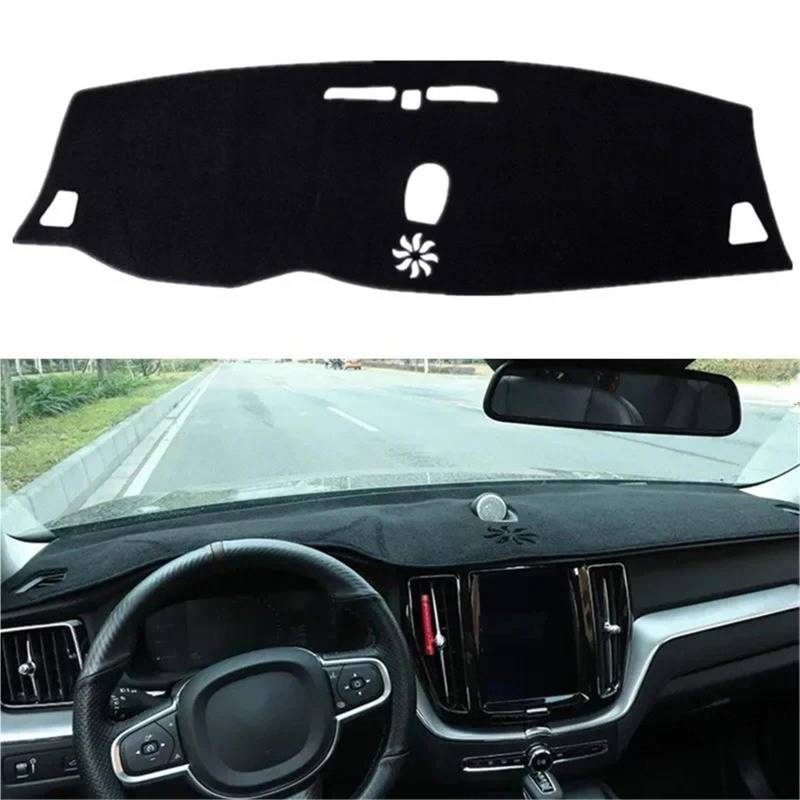 Dashboard Sonnenschirm Matte Für Volvo Für XC60 2018 2019 2020 2021 Auto Dashboard Matte Dash Pad Dashmat Sonnenschirm Schutz Teppich(LHD with Audio) von AVFORA