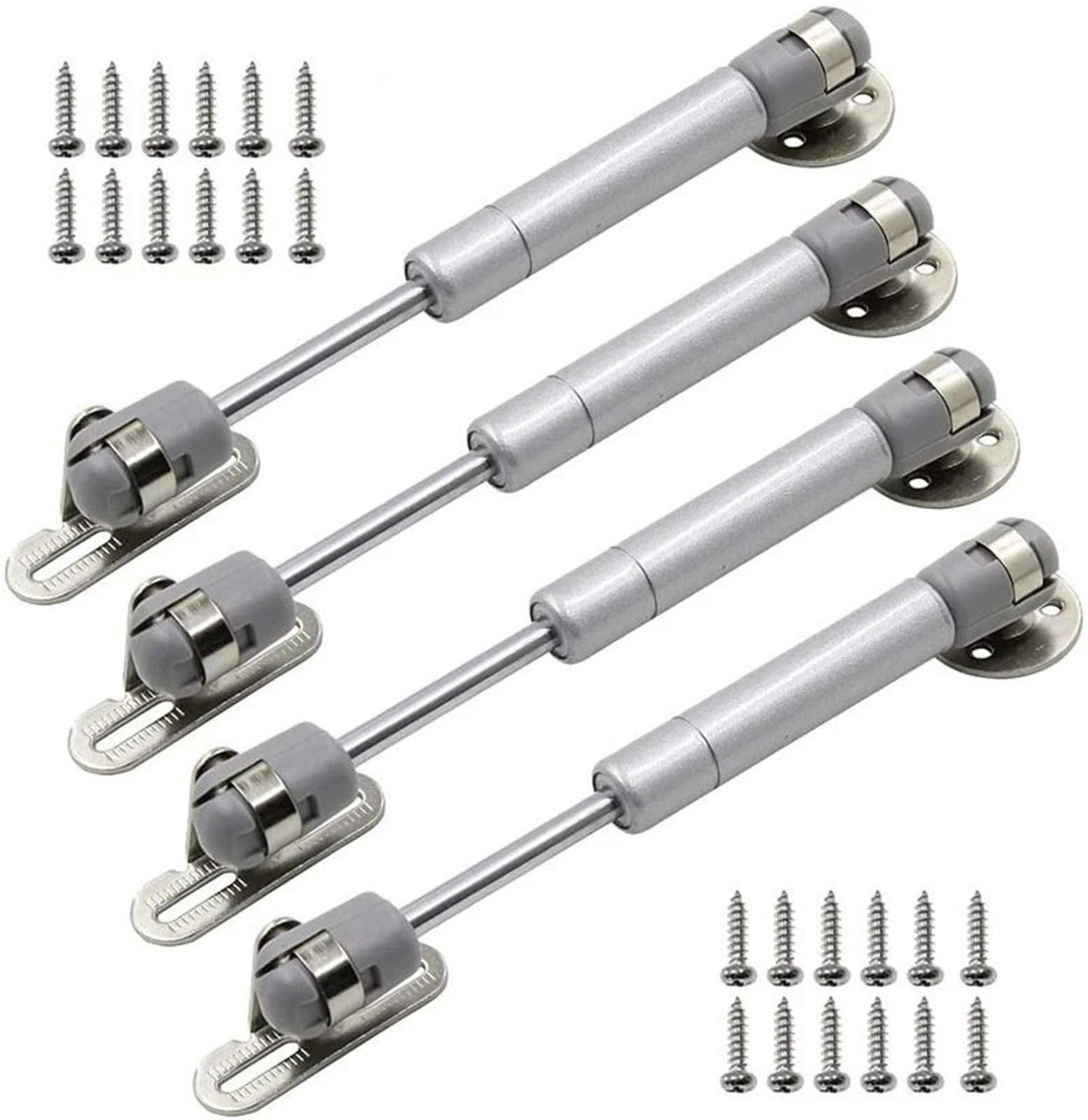 Gasdruckfeder 2/4Pcs Möbel Scharnier Küche Schrank Tür Lift Pneumatische Unterstützung 20-200N Hydraulische Gas Für Holz Möbel Hardware(4Pcs 100N) von AVFORA