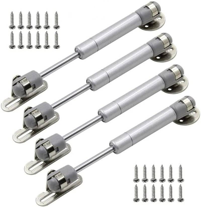 Gasdruckfeder 2/4Pcs Möbel Scharnier Küche Schrank Tür Lift Pneumatische Unterstützung 20-200N Hydraulische Gas Für Holz Möbel Hardware(4Pcs 100N) von AVFORA