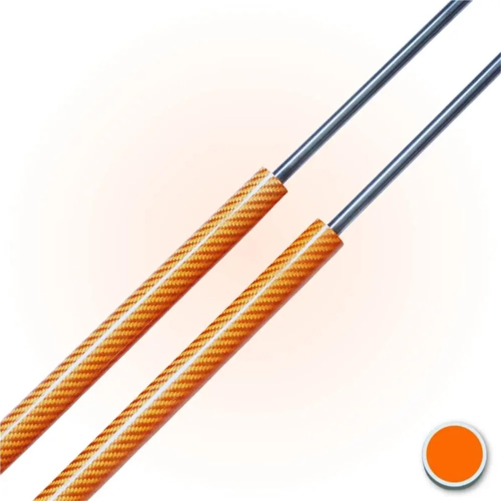 Gasdruckfeder 2 Kofferraumstreben Heckklappe Kofferraum Gasfedern Stoßhebestützen Für Hyundai TERRACAN HP SUV Ohne Spoiler 2001 2002 2003 2004 2005 2006(Orange Carbon Fiber) von AVFORA