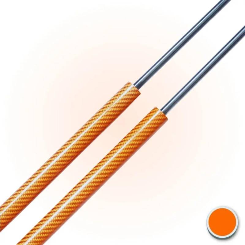 Gasdruckfeder 2 Kofferraumstreben Heckklappe Kofferraum Gasfedern Stoßhebestützen Für Hyundai TERRACAN HP SUV Ohne Spoiler 2001 2002 2003 2004 2005 2006(Orange Carbon Fiber) von AVFORA