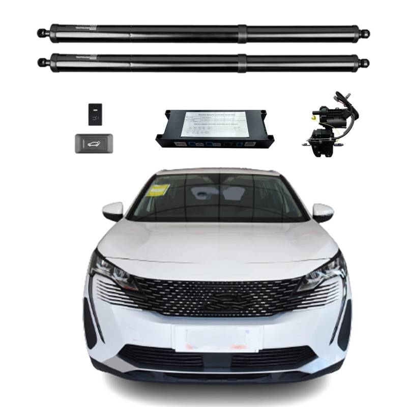 Gasdruckfeder Für Peugeot 5008 2017-2024 Elektrische Heckklappe Power Hintertür Heckklappe Heckklappe Auto Kofferraum Strut Shock Lift Stangenantrieb(with Kick Sensor) von AVFORA
