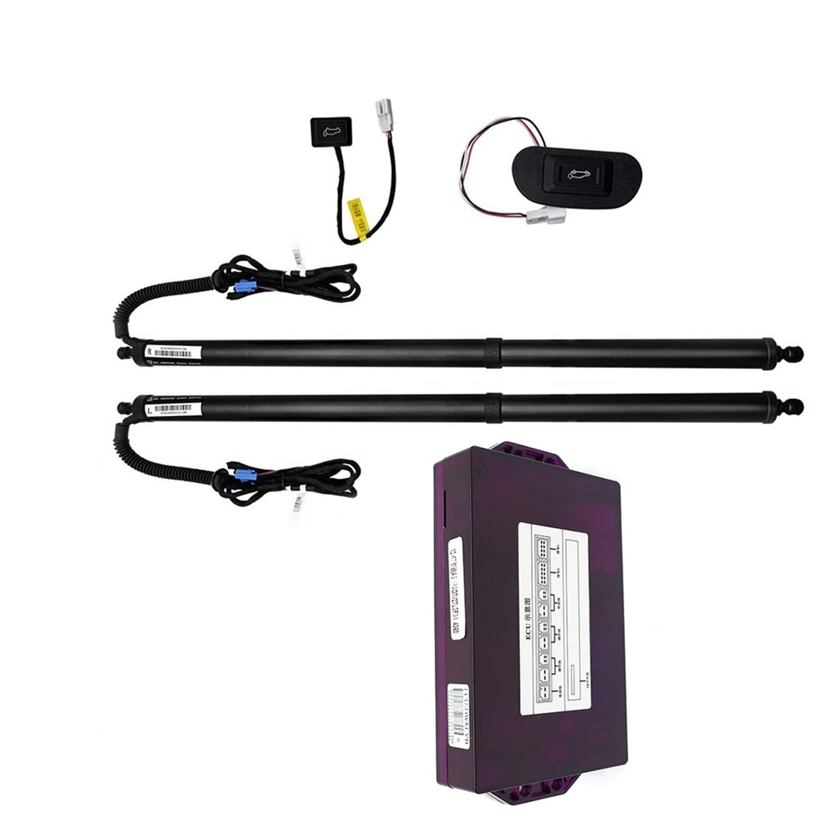 Gasdruckfeder Für VW Caddy SB 2020 2021 2022 2023 2024 Power Stamm Elektrische Saug Heckklappe Intelligente Heckklappe Lift Strut(with Foot Sensor) von AVFORA