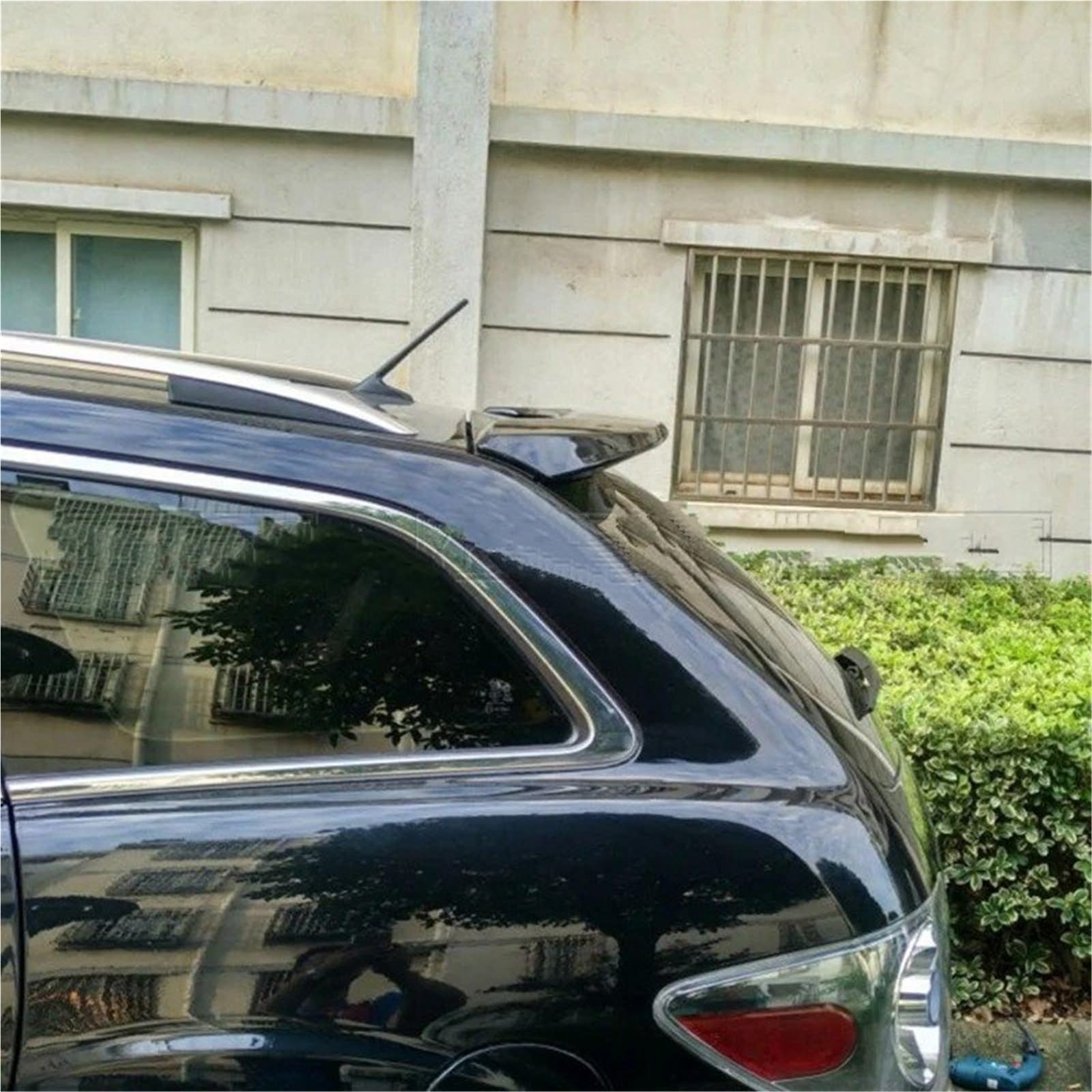 Heckspoiler Für Mazda Für CX-7 CX7 2008 2013 FLÜGEL ABS-Kunststoff Auto Heckscheibe Farbe Heckflosse Autoteile Modifizierte Dekoration Spoiler Dachspoiler(Carbon Fiber Patter) von AVFORA