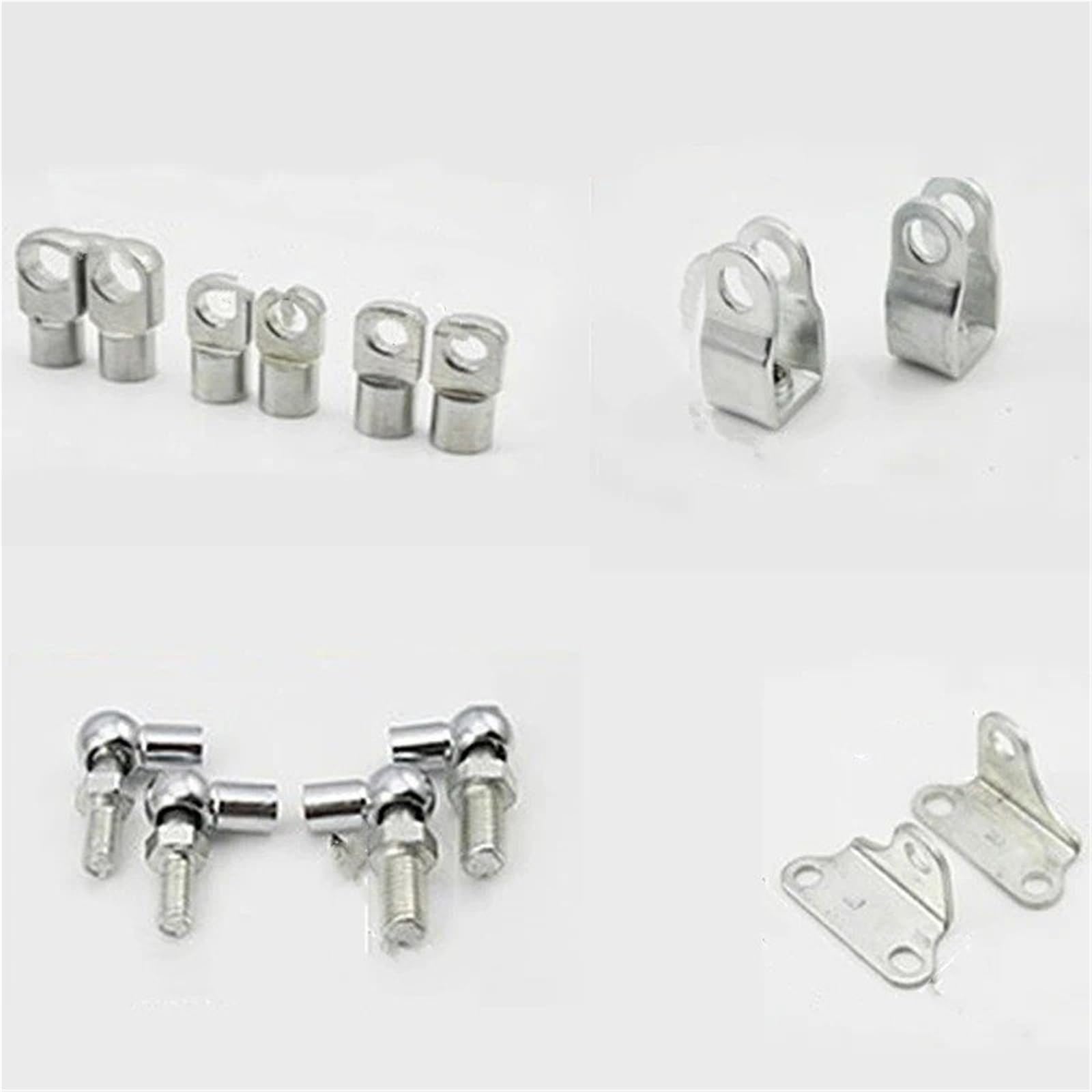 Hydraulische Gasdruckfeder 2 Stück 10 Mm M10 M8 M6 Universal-Kofferraum-Motorhaubenlift Unterstützt Gasdruckfeder-End-Fit-Anschluss Kugelgewindebolzen Stiftgelenk Ventilfeder(U) von AVFORA