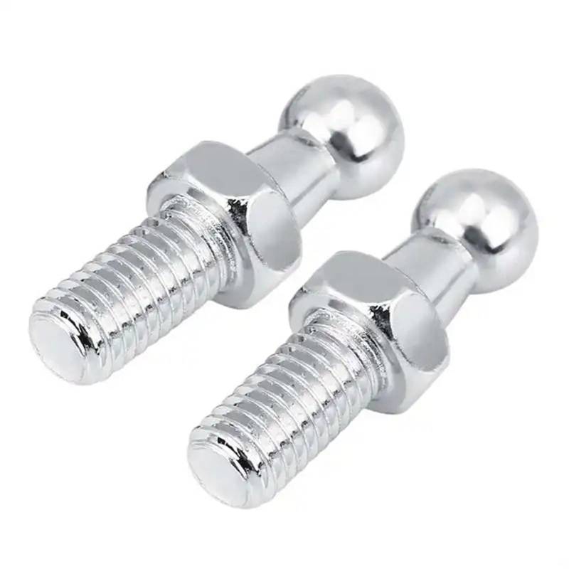 Hydraulische Gasdruckfeder 2 Stück Auto-Eisen-Kugelbolzen M6/M8 Für Gasdruckfedern Mit Kugelkopf Motorhaube(M8) von AVFORA