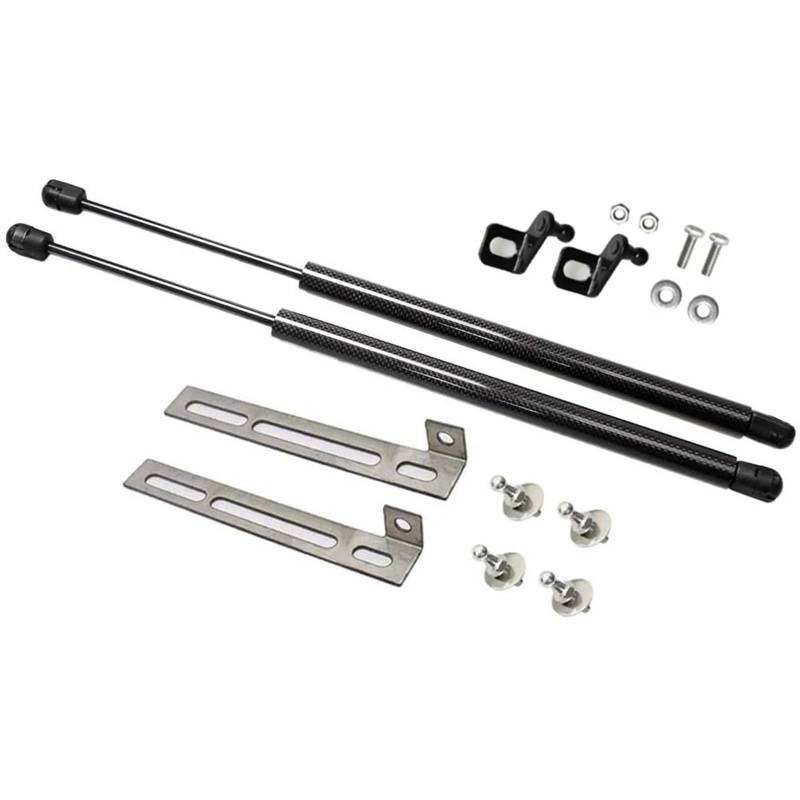 Hydraulische Gasdruckfeder Dämpfer Für SEAT Leon MK2 1P 2005–2012 Vordere Motorhaube Gasdruckfedern Federn Hebeunterstützung Stoßdämpfer Zubehör Absorberstütze(Black Carbon Fiber) von AVFORA
