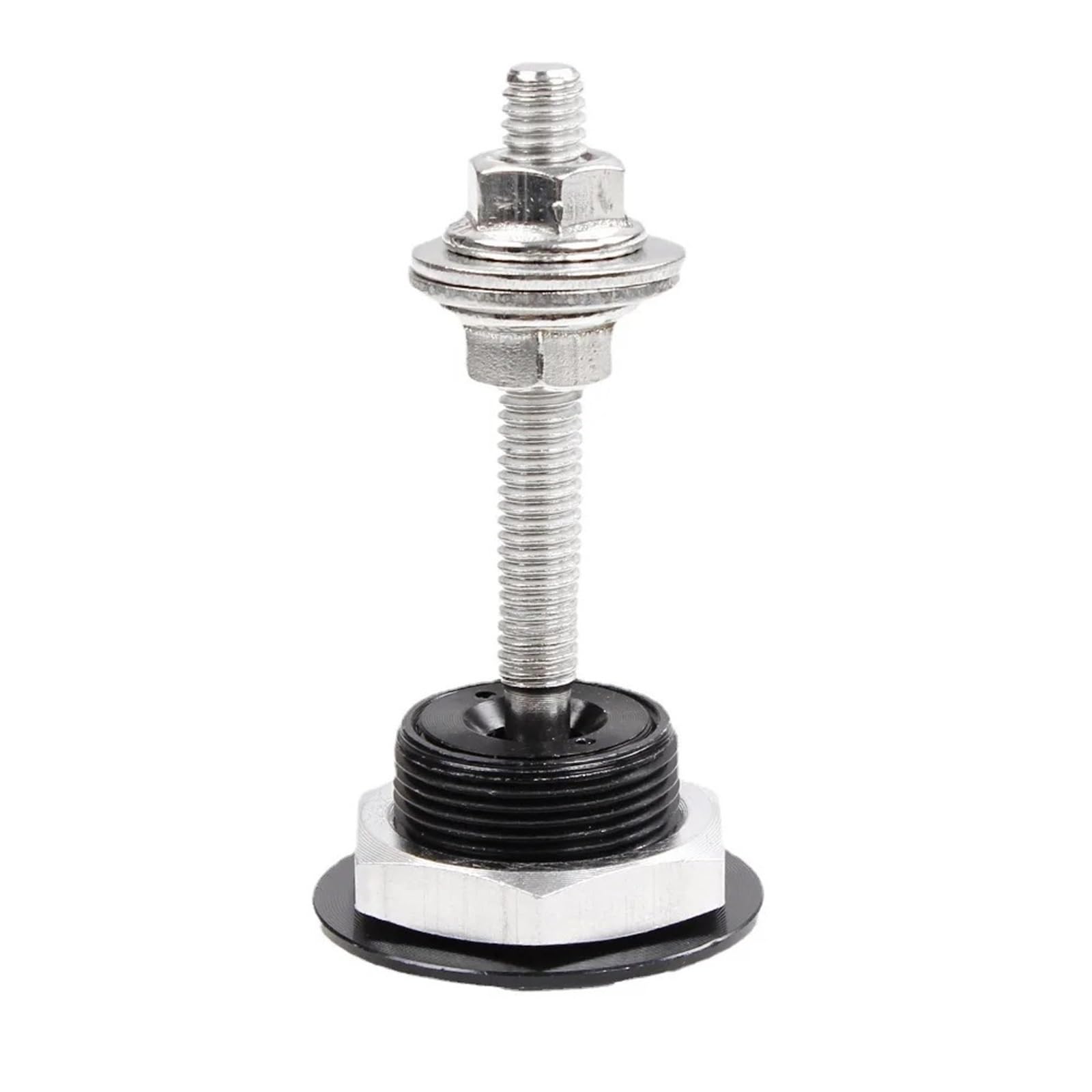 Hydraulische Gasdruckfeder EIN Satz 30 Mm Motorhaubenschloss Mini 22 Schraubknopftyp Automodifikation Motorraum Renndekoration Diebstahlschutz(A- Set-Black) von AVFORA