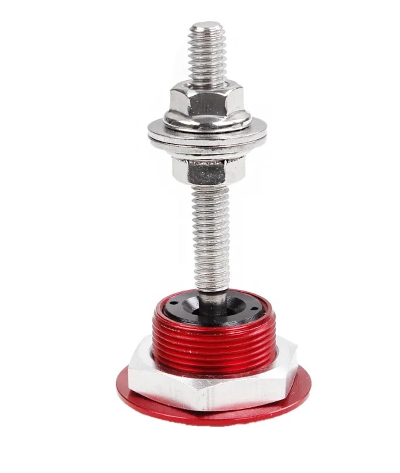 Hydraulische Gasdruckfeder EIN Satz 30 Mm Motorhaubenschloss Mini 22 Schraubknopftyp Automodifikation Motorraum Renndekoration Diebstahlschutz(A- Set-red) von AVFORA