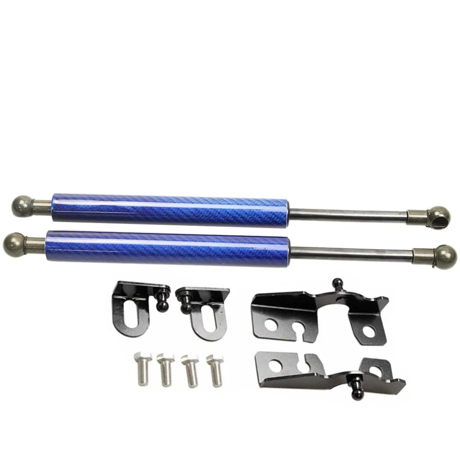 Hydraulische Gasdruckfeder Für FIAT 124 Spir 2015 2016 2017 2018 2019 2020 2021 2022 Fronthaube Motorhaube Modifizieren Kohlefaser-Gasdruckfern Stoßdämpfer Unterstützt Absorber(Blue Carbon Fiber) von AVFORA