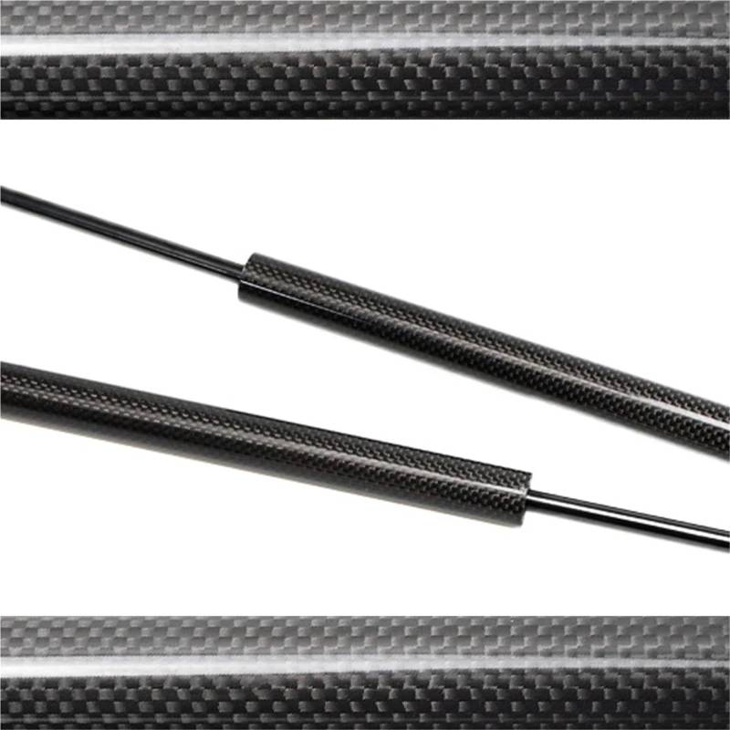 Hydraulische Gasdruckfeder Für Ford Für Focus Mk4 2018 2019 2020 2021 2022 2023 Haube Gas Strut Lift Unterstützung Stoßdämpfer Stange Frühling Stoßdämpfer(Black Carbon Fiber) von AVFORA