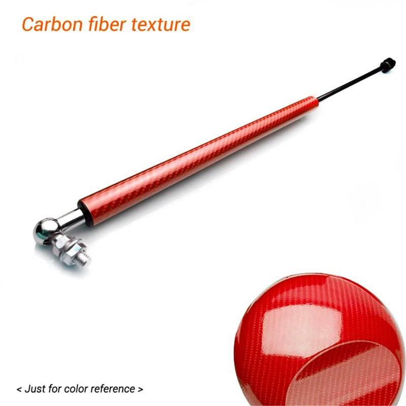 Hydraulische Gasdruckfeder Für Golf 8 MK8 2024 2023 2022 2021 2020 Auto Motorhaube Haube Abdeckung Gas Shock Strut Bars Unterstützung Hydraulische Stange Zubehör(Carbon Red) von AVFORA