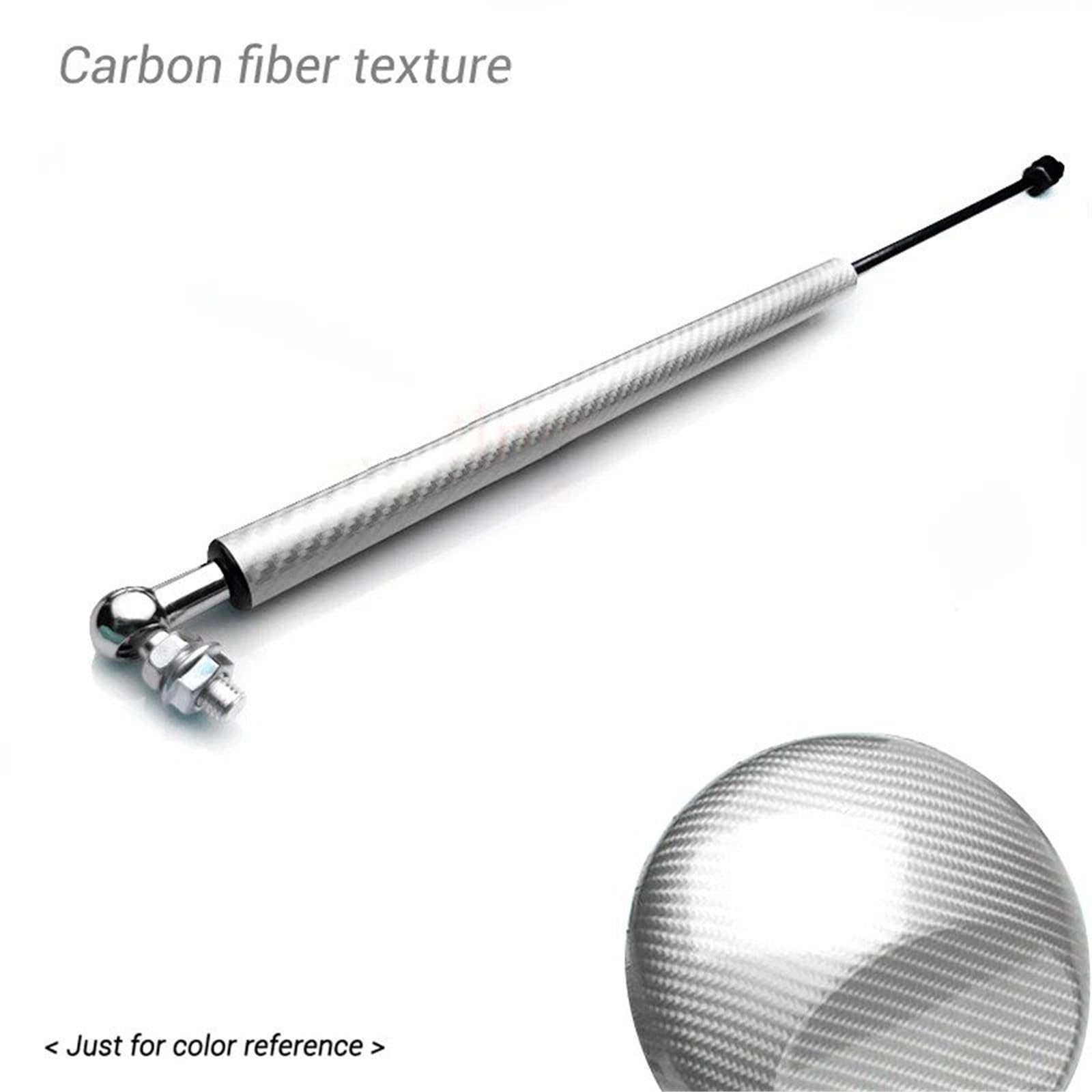 Hydraulische Gasdruckfeder Für Golf 8 MK8 2024 2023 2022 2021 2020 Auto Motorhaube Haube Abdeckung Gas Shock Strut Bars Unterstützung Hydraulische Stange Zubehör(Carbon Silver) von AVFORA