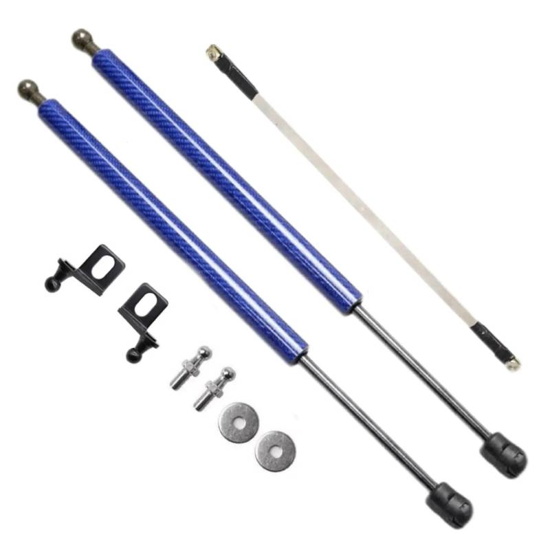 Hydraulische Gasdruckfeder Für MG Für ZS EV 2018-2024 Für MG ZX ZST VS Astor Front Hood Strut Kit Zylinder Dämpfer Stoßdämpfer Hebe Strebe Stoßdämpfer Stange(Red Carbon Fiber) von AVFORA
