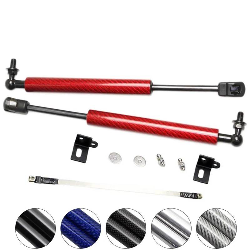 Hydraulische Gasdruckfeder Für Mazda 2 Demio DL DJ 2014-2022 Haube Streben Vorne Motorhaube Ändern Schock Dämpfer Lift Unterstützt Absorber Kolben Stange Zylinder Requisiten(Blue Carbon Fiber) von AVFORA
