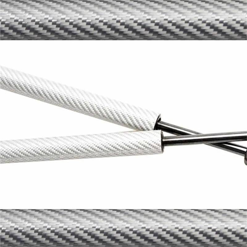 Hydraulische Gasdruckfeder Für Mazda 3 Axela BK 2003-2009 2PCS Front Hood Gas Strut Lift Unterstützung Stoßdämpfer Strut Strut(Silver Carbon Fiber) von AVFORA
