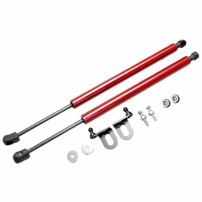 Hydraulische Gasdruckfeder Für Nissan Für Sunny B13 1990 1991 1992 1993 Für Tsuru Für Sentra B13 Motorhaube Ändern Gas Streben Lift Unterstützung Shock Dampe Absorber(Red Carbon Fiber) von AVFORA