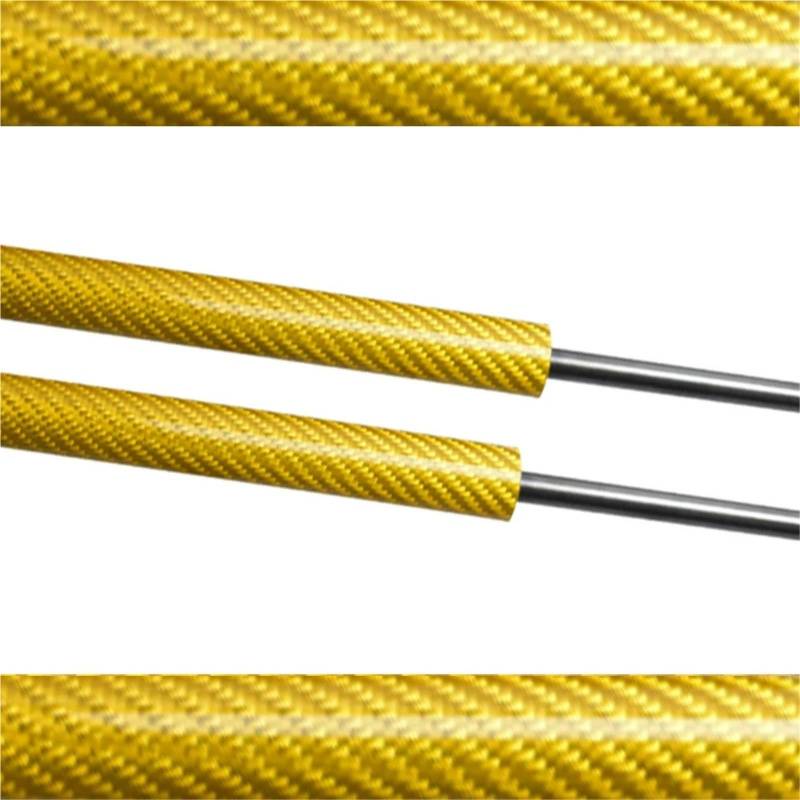 Hydraulische Gasdruckfeder Haubenstreben-Kit Für Hyundai Für Grand Starex 2007–2017 Vordere Motorhaube Modifizieren Stoßdämpfer Dämpfer Hebeunterstützung Kolbenstange Gasfeder(Yellow Carbon Fiber) von AVFORA
