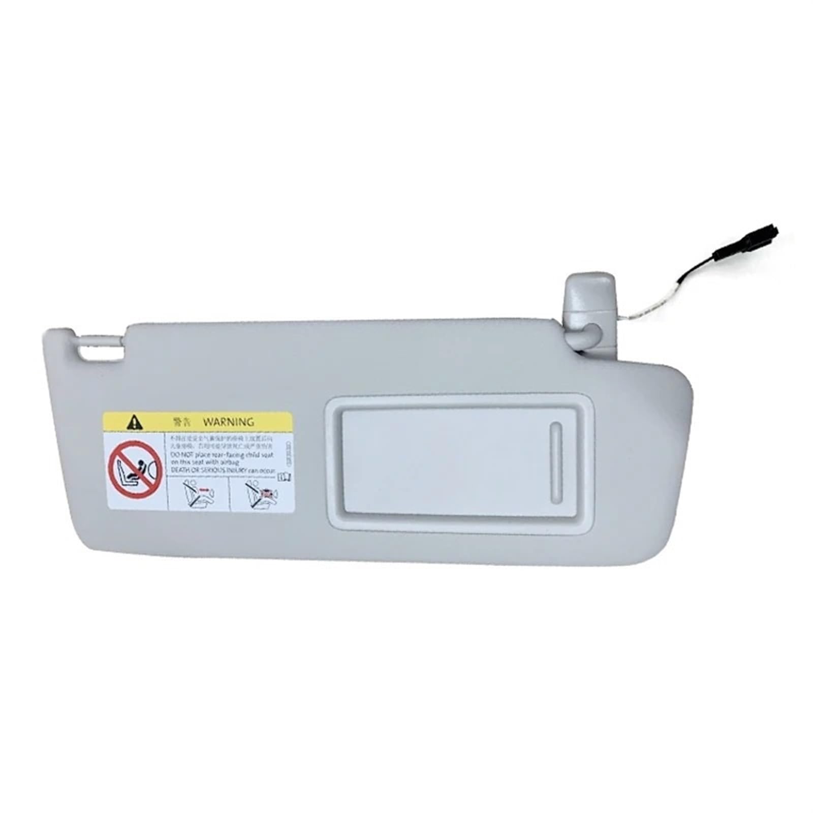 Sonnenblende Sonnenschutz 1/2PCS Grau Innen Sonnenblende Make-Up Spiegel Für VW Für Golf 7 75 Für Passat B8 CC Für Jetta MK7 Für A7 5G0857551 5G0857552(Recht) von AVFORA