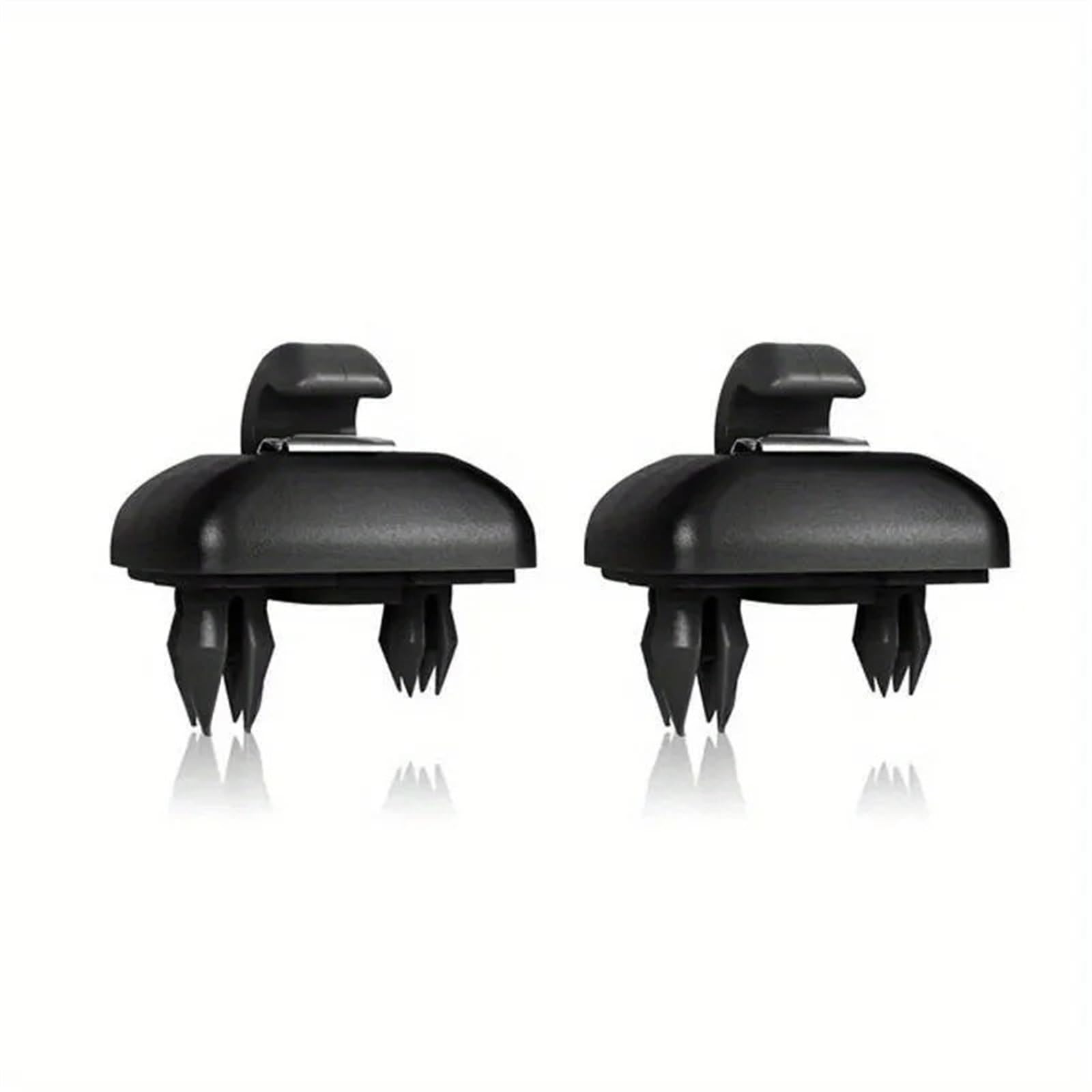 Sonnenblende Sonnenschutz 1PC Auto Sonnenblende Clip Halter Haken Halterung HangerGrey Innen Für A3 Für A4 LA6 LA7 Für Q5 Für Q3 TT 8U0857562A(Black-2pcs) von AVFORA
