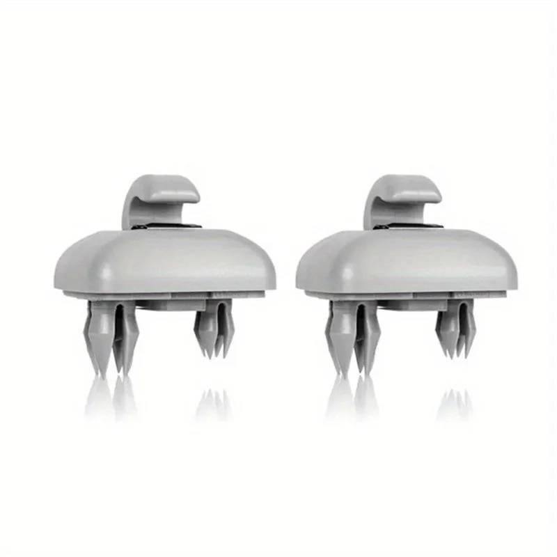 Sonnenblende Sonnenschutz 1PC Auto Sonnenblende Clip Halter Haken Halterung HangerGrey Innen Für A3 Für A4 LA6 LA7 Für Q5 Für Q3 TT 8U0857562A(Gray-2pcs) von AVFORA