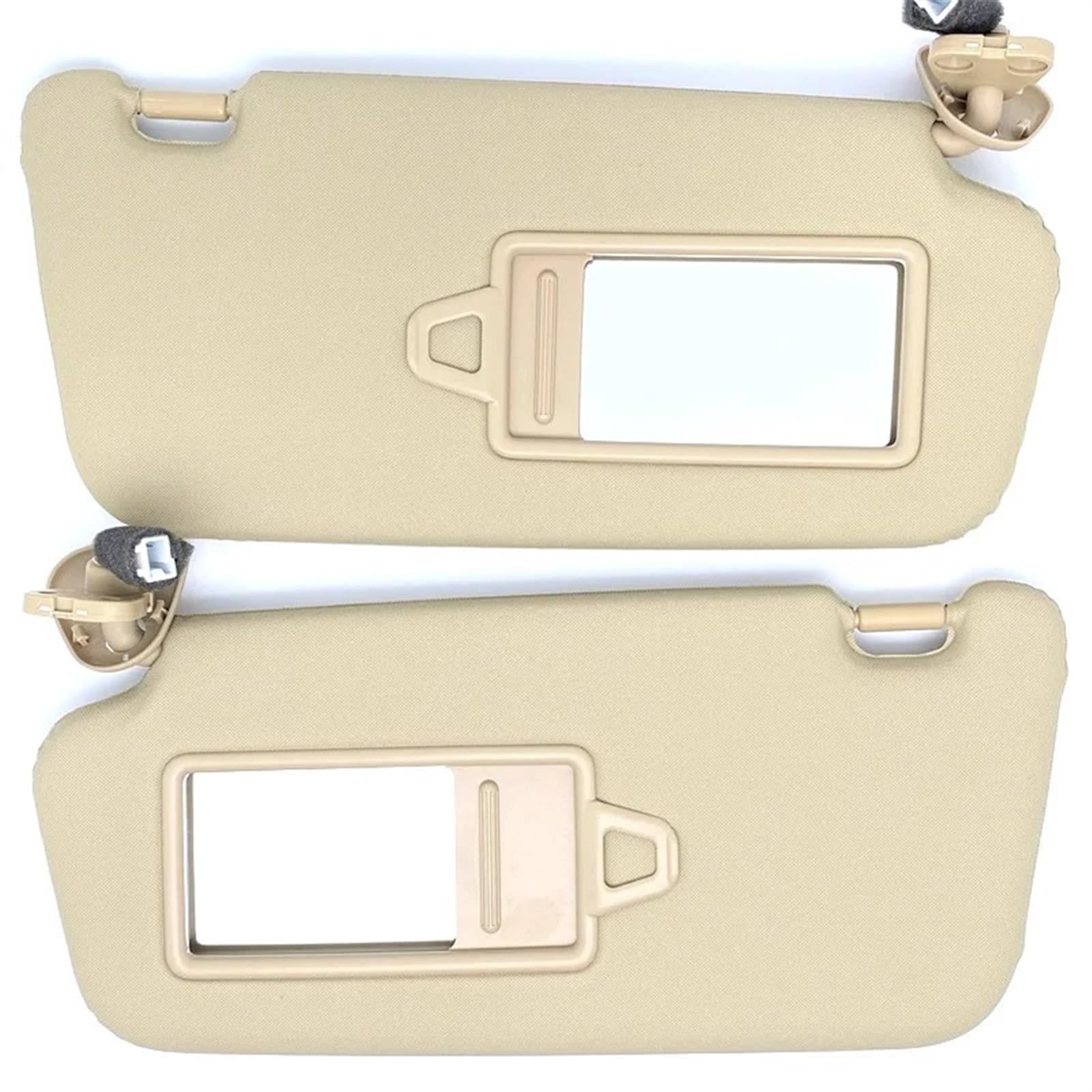 Sonnenblende Sonnenschutz 1pc Sonnenblende Sonnenschirm Montage Sonnenblende Assy Für Hyundai Für Accent 2006 2007 852101E860XU 852201E860XU(Beige Pair 2pcs) von AVFORA