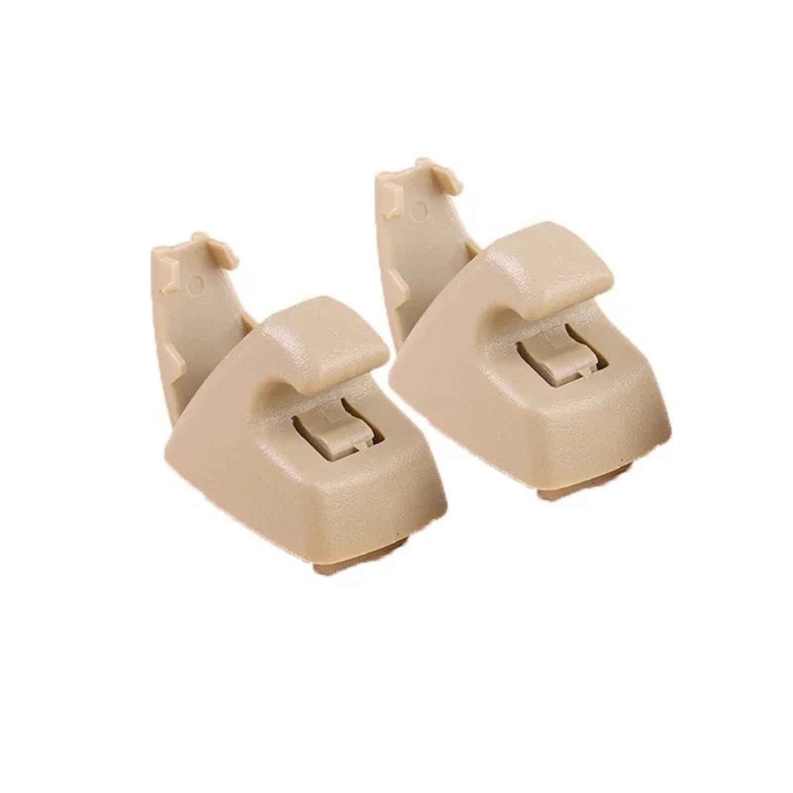 Sonnenblende Sonnenschutz 2 Stücke Auto Sonnenblende Clip Grau Sonnenblende Unterstützung Clip Retainer Halterung Haken Für Chevrolet Für Cruze Für Sonic Für Funken 95994975(Beige) von AVFORA