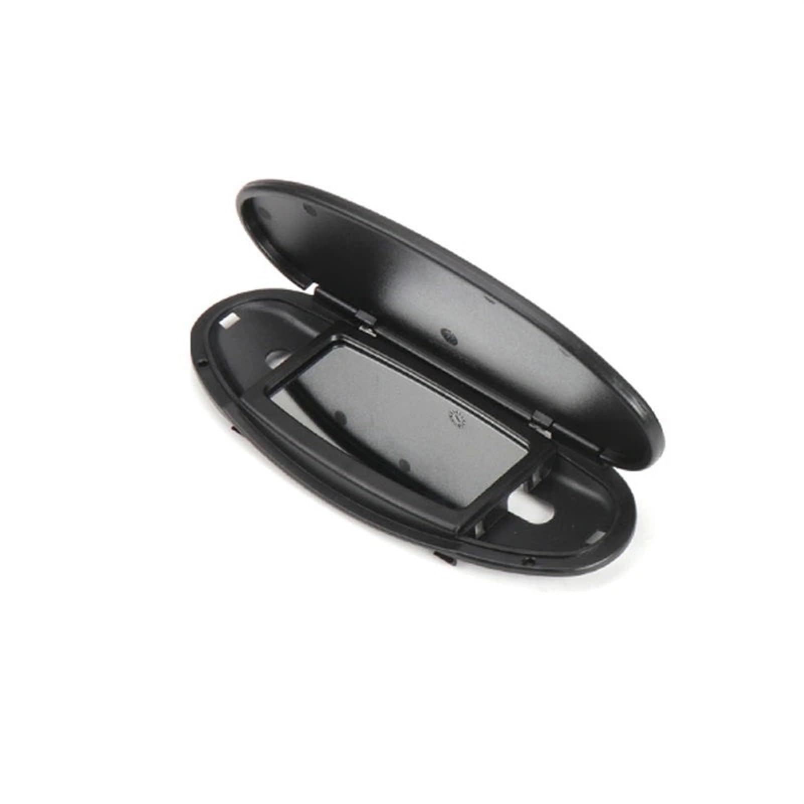 Sonnenblende Sonnenschutz Auto-Innenraum Vorne Dach Sonnenblende Make-up-Spiegel Mit Lichtabdeckung Für MINI Für Cooper S Für Einen JCW R55 R56 R57 R59 R60 2007-2013 2014(Black no lamp Cap) von AVFORA