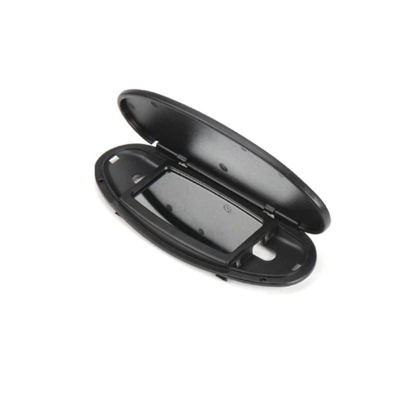 Sonnenblende Sonnenschutz Auto-Innenraum Vorne Dach Sonnenblende Make-up-Spiegel Mit Lichtabdeckung Für MINI Für Cooper S Für Einen JCW R55 R56 R57 R59 R60 2007-2013 2014(Black no lamp Cap) von AVFORA