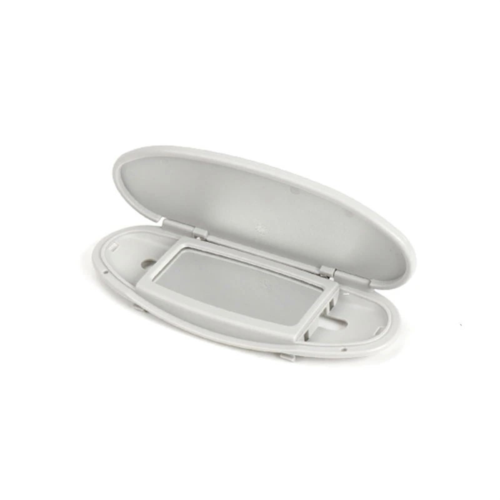 Sonnenblende Sonnenschutz Auto-Innenraum Vorne Dach Sonnenblende Make-up-Spiegel Mit Lichtabdeckung Für MINI Für Cooper S Für Einen JCW R55 R56 R57 R59 R60 2007-2013 2014(Gray no lamp Cap) von AVFORA