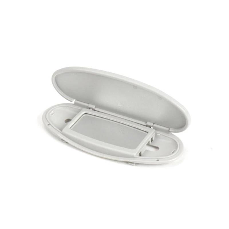 Sonnenblende Sonnenschutz Auto-Innenraum Vorne Dach Sonnenblende Make-up-Spiegel Mit Lichtabdeckung Für MINI Für Cooper S Für Einen JCW R55 R56 R57 R59 R60 2007-2013 2014(Gray no lamp Cap) von AVFORA
