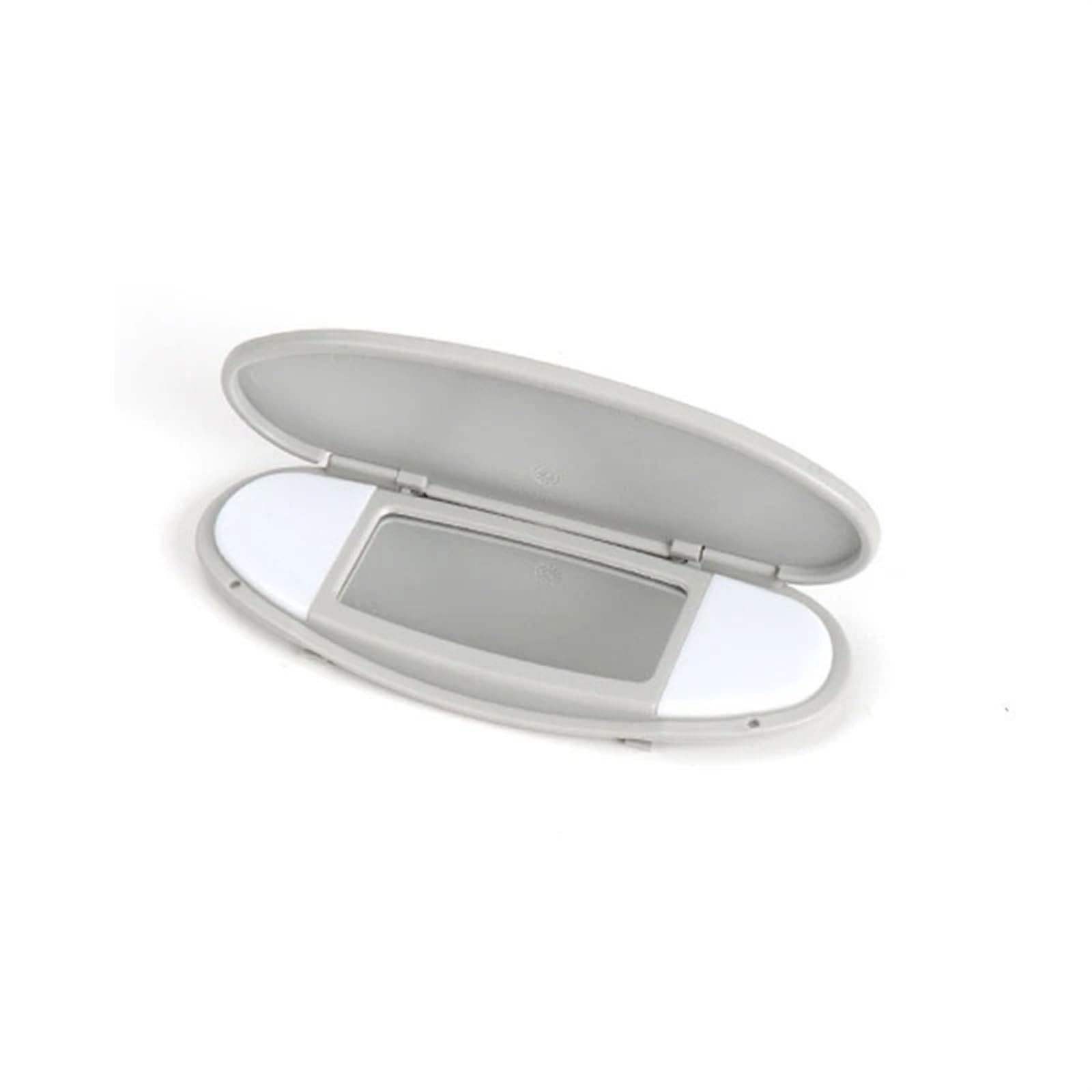 Sonnenblende Sonnenschutz Auto-Innenraum Vorne Dach Sonnenblende Make-up-Spiegel Mit Lichtabdeckung Für MINI Für Cooper S Für Einen JCW R55 R56 R57 R59 R60 2007-2013 2014(Gray with lamp Cap) von AVFORA