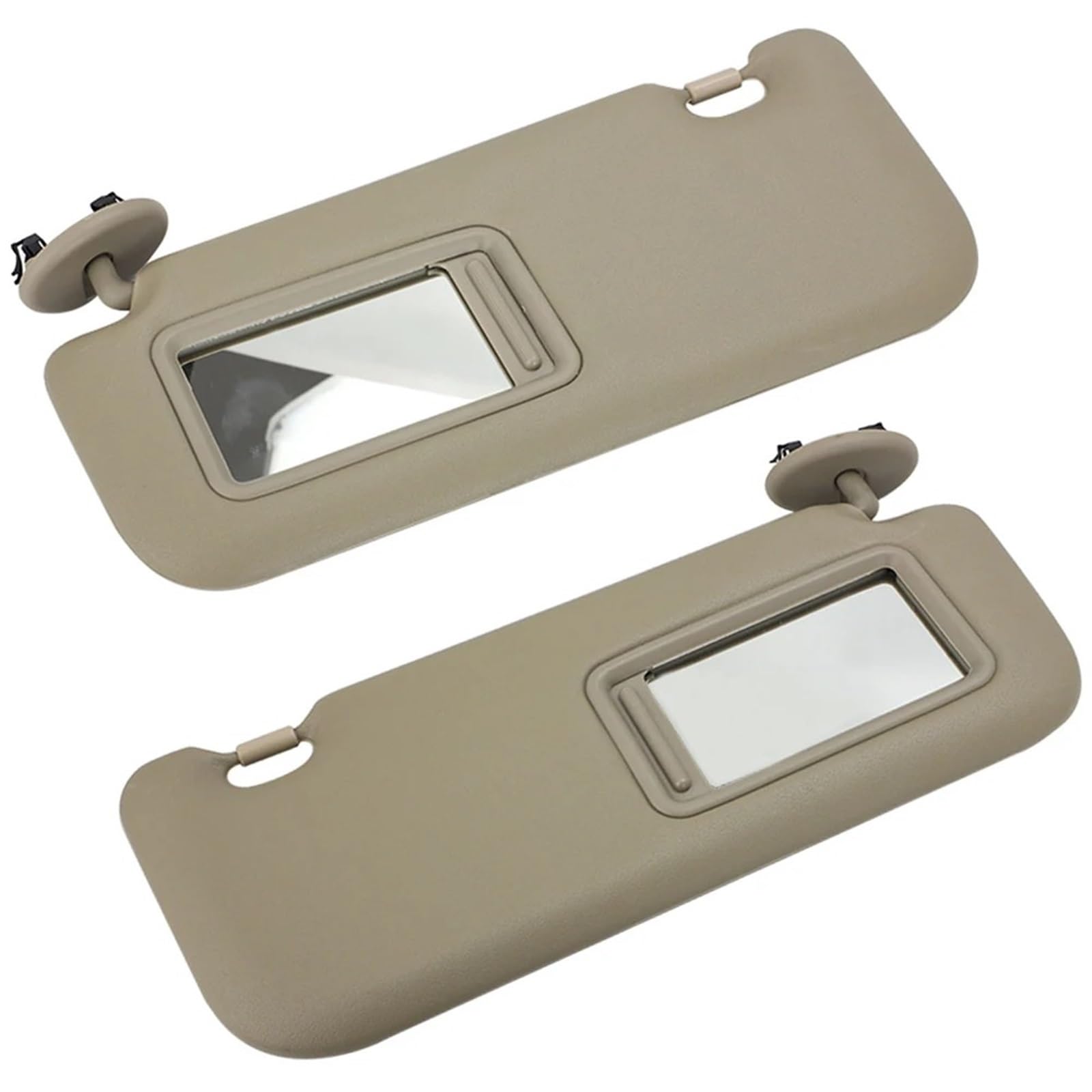 Sonnenblende Sonnenschutz Auto-Innensonnenblende Mit Spiegel Sonnenblende Auto-Sonnenschutz Für Die Linke Und Rechte Seite Für Toyota Auris Für Corolla 2010 2011 2012 2013(Beige 1 Pair) von AVFORA