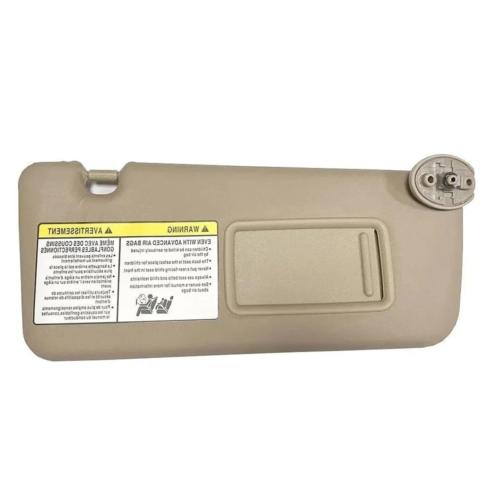 Sonnenblende Sonnenschutz Auto Sonnenblende Grau Beige Rechte Seite Für Toyota Für RAV4 2004 2005(Beige Right) von AVFORA