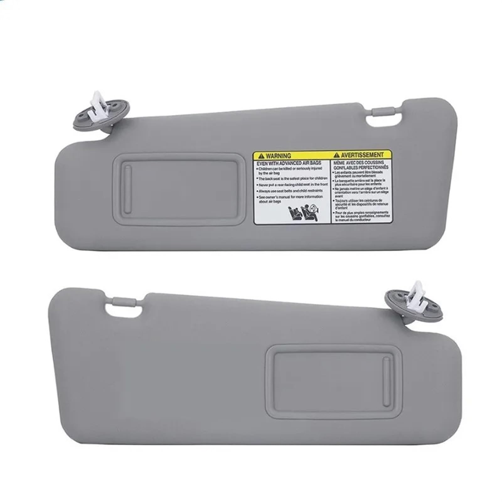 Sonnenblende Sonnenschutz Auto Sonnenblende Linke Seite Rechte Seite Grau Beige Fahrer Beifahrerseite Für Toyota Für Highlander 2008 2009 2010 2011 2012 2013(A Pair of Gray) von AVFORA