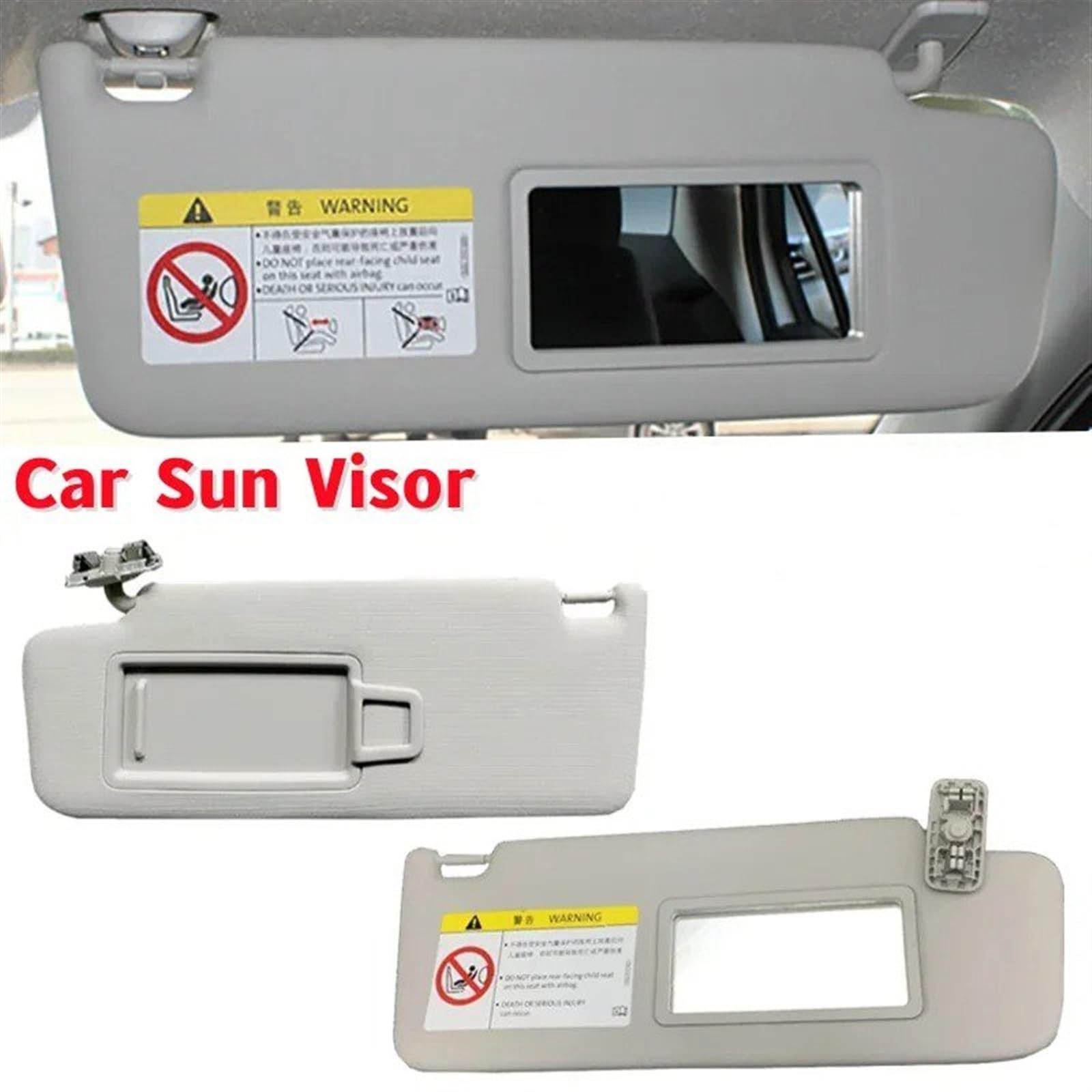 Sonnenblende Sonnenschutz Auto-Sonnenblende Mit Spiegel Für Skoda Für Octavia 2013 2014 2015 2016 2017 2018(Left and Right) von AVFORA